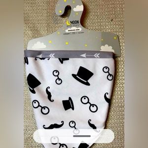 Moon and stars bandana bib